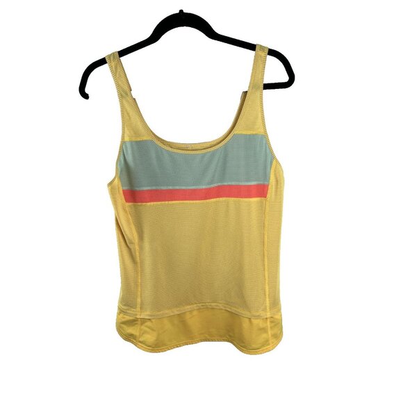 Lululemon Run Mod Moves Yellow Tank Women's Size M - Picture 1 of 7